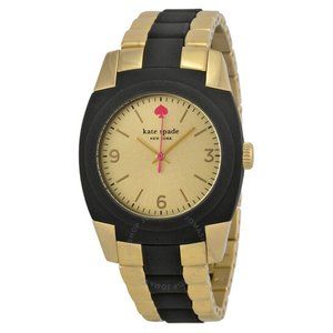 Kate Spade Skyline Champagne Watch Gold/Black